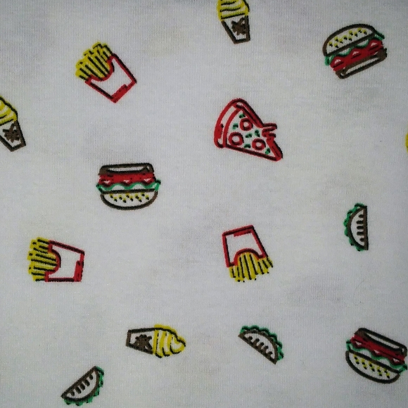 "Hamburger Fries and Tacos" 2pc Boys Matching Pajama Sets (NWT) - Picture 2 of 6